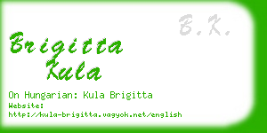 brigitta kula business card